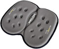 LITE Travel Gel Foam Cushion | Back Pain, Sciatica, Pressure Relief | Relieves Tailbone Discomfort, Promote Healthy Posture | Ergonomic Comfort | Car, Commute, Airplane and Travel - Gray