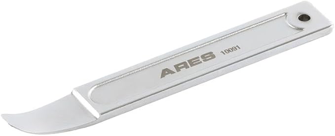 ARES 10091 - Mini Pry Bar Tool - Compact Panel/Trim Wedge - Durable Metal Pry Bar Easily Removes Trim, Paneling, Sheet Metal, Fasteners, and More - Compact Design Skin Wedge for Use in Confined Spaces