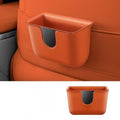 Car Trash Can Storage Pockets - 100% Leak-Proof Organizer,Car Seat Back and Door Hanging Storage,Two Levels Above and Below (Orange)