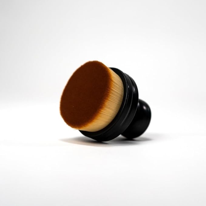 Blackline Reusable Tire Shine Applicator Brush – Soft Bristle Tool for Even Application, Ergonomic Grip with Drainable Stand, Mess-Free Gel & Liquid Tire Dressing Brush for Trim and Rubber Surfaces