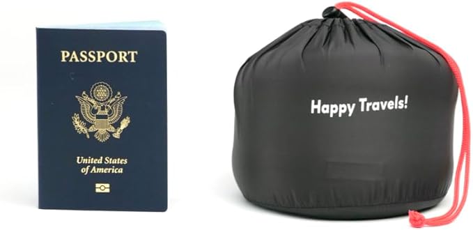 C CUSHION LAB Travel Pillow, Award-Winning Patented Ergonomic Design for Chin & Neck Support Memory Foam Neck Pillow, Compact Airplane Pillow for Traveling, Flight, Car (Bold Red, Medium)