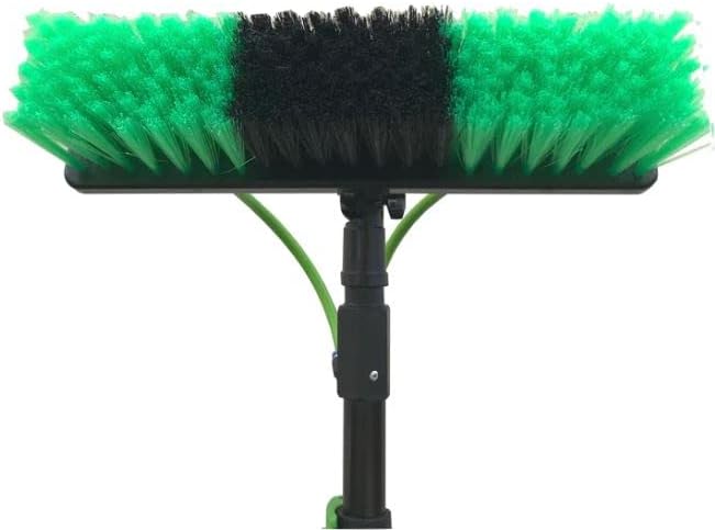 Lightweight 20 Feet Solar Panel Cleaning Brush & Pole Water Fed Pole Kit Window Cleaner & Solar Panel Cleaning System Washing Equipment Tool Solution