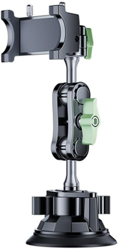 Suction Cup Phone Mount, Ultra-Stable Phone Holder for Vlog Shooting, 360 Rotation for Windshield, Roof Glass, Car Window, Fit for All Smartphones