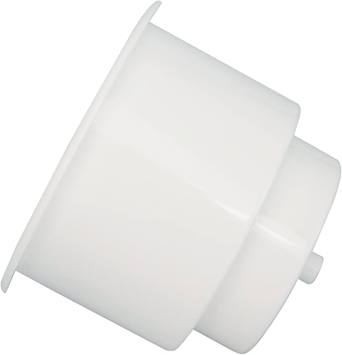 Yuanhe White Plastic Cup Drink Holder Insert with Drain for Boat Car Marine Rv, 10PCS