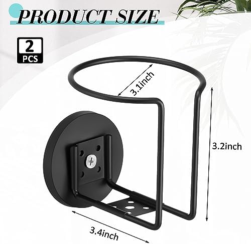 Treela Magnetic Cup Holder Magnetic Drink Holder Dual Purpose Magnetic Cup Caddy for Tractor Mower Truck School Bus Car Treadmill Toolbox Boat Yacht Refrigerator RV Apartment Courtyard, Black (4)