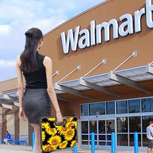 Homeve Trunk Organizer, Car Storage, Reinforced Handles, Collapsible Multi-Compartment Car Organizers, Foldable, Waterproof, 600D Oxford Polyester (Sunflower, 2 Compart)