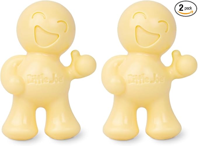 Little Joe 96412 Pina Colada Scent Car Air Freshener Clip Provides Long-Lasting Freshness in a Compact Design, Fights Odors for up to 45 Days, Cute Car Odor Eliminator, Non-Toxic, Pack of 2