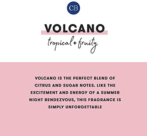 Capri Blue Volcano Printed Travel Tin Jar Candle - Luxury Candle with a Long Lasting Soy Wax Blend - Scented with Tropical & Fruity Fragrance (Blue Color, 8.5 oz)