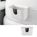 Car Trash Can Storage Pockets - 100% Leak-Proof Organizer,Car Seat Back and Door Hanging Storage,Two Levels Above and Below (White)