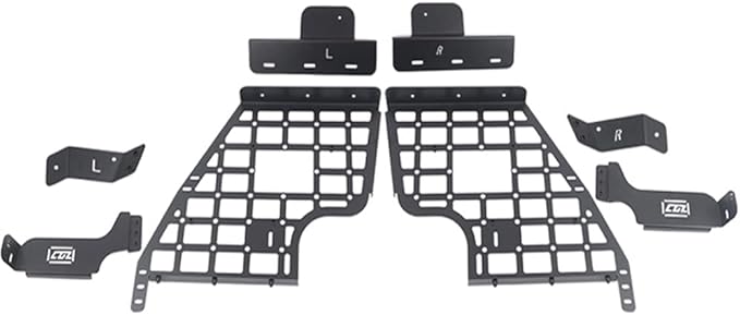 HIGH FLYING for Toyota Highlander 2008-2013 Car Accessories Modular Storage Molle Panel Shelf Luggage Carrier Trunk Organizer Aluminum Alloy A Set (Side Panel)