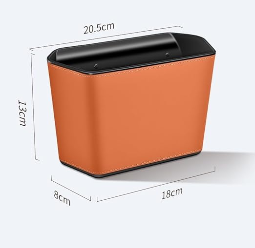 Car Trash Can Storage Pockets - 100% Leak-Proof Organizer,Car Seat Back and Door Hanging Storage,Two Levels Above and Below (beige1)