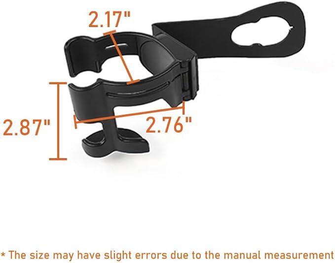 Hooke Road Multi-Function Drink Cup Phone Holder, Bolt-on Stand Bracket Organizer for 2011-2018 Jeep Wrangler JK Rubicon Sahara Sport 2/4 Doors