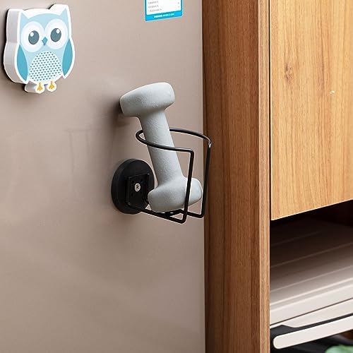 Treela Magnetic Cup Holder Magnetic Drink Holder Dual Purpose Magnetic Cup Caddy for Tractor Mower Truck School Bus Car Treadmill Toolbox Boat Yacht Refrigerator RV Apartment Courtyard, Black (4)