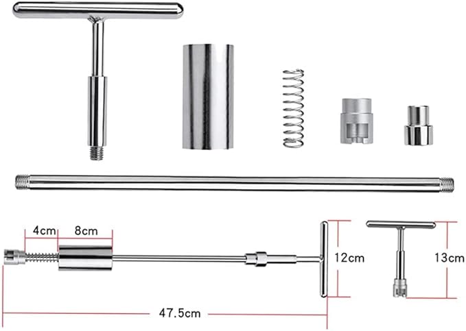 WHDZ Paintless Dent Repair Tools Adjustable T-Bar Slide Hammer with Two Use Ways for Auto Body Hail Damage Repair Dent Remover