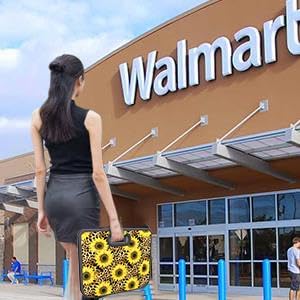 Homeve Trunk Organizer, Car Storage, Reinforced Handles, Collapsible Multi-Compartment Car Organizers, Foldable, Waterproof, 600D Oxford Polyester (Sunflower Leopard Print, 2 Compart)