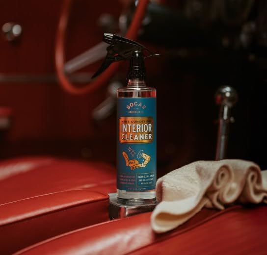 SOCAR Mint Condition Interior Car Cleaner 16 fl oz. Professional Grade for Dirt, Dust, and Grime from All Surfaces, Plastic, Vinyl, Leather, Carpet, Glass. For Car, RV, Boat.