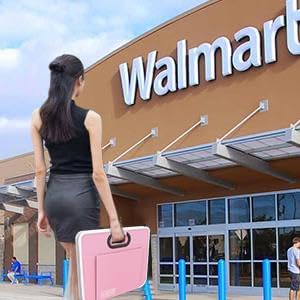 Homeve Car Trunk Organizer, Car Storage, Reinforced Handles, Collapsible Multi-Compartment Car Organizers (Pink, 2 Compart)