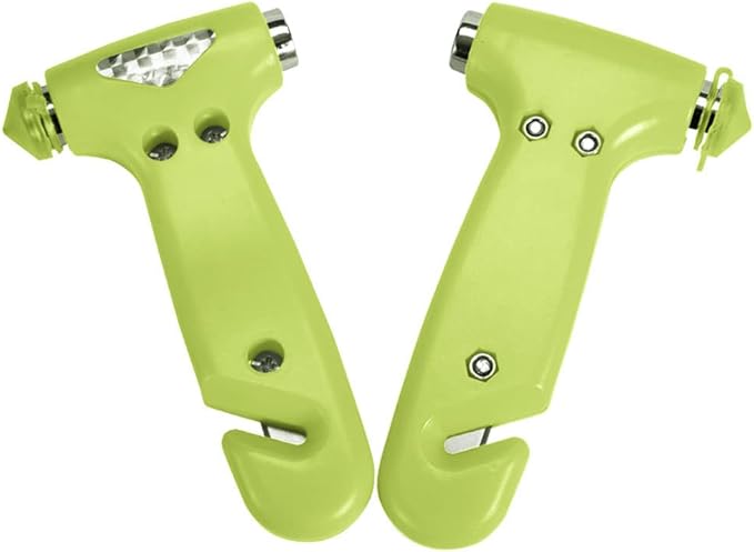 2-Pack Car Safety Hammer, Auto Emergency Escape Hammer with Window Breaker and Seat Belt Cutter, Emergency Escape Tool for Car Accidents, Glow in The Dark
