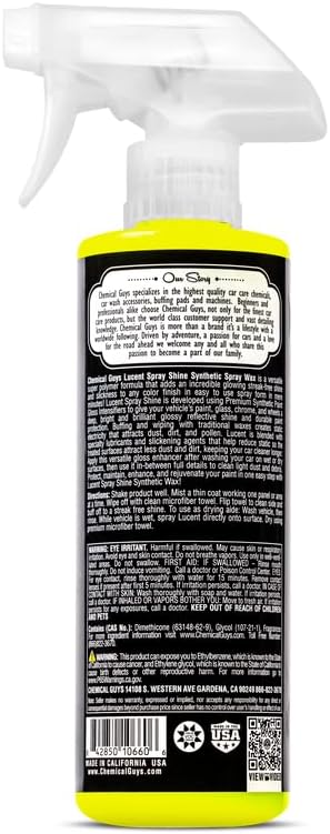 Chemical Guys Lucent Spray Shine Synthetic Spray Wax (16 Oz)