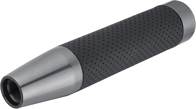 Abfer Tall Shift Knob Car Long Shifting Head Replace Weighted Gear Stick Shifter Knob Extension Fit Most Manual Automatic Transmission Vehicle, Grey