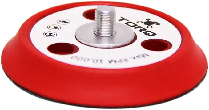 Chemical Guys Torq BUFLC_200 R5 Dual-Action Backing Plate with Hyper Flex Technology, Red (3 Inch)