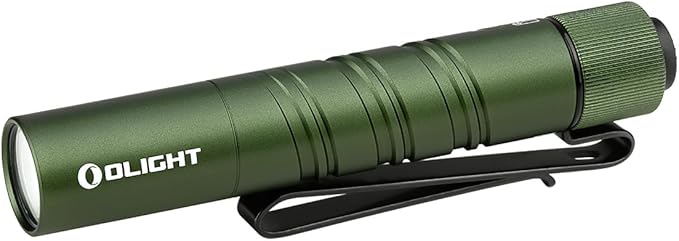 OLIGHT I3T 2 EOS Pocket EDC Flashlight, 200 Lumens Compact Bright Handheld Flash Lights, Dual-Output Tail Switch with AAA Battery and Two-Way Pocket Clip for Camping and Hiking (OD Green)