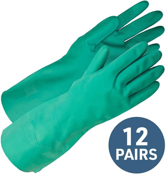 Gempler's 15-mil Chemical Resistant Nitrile Gloves, Unlined | 12 or 144 Pairs