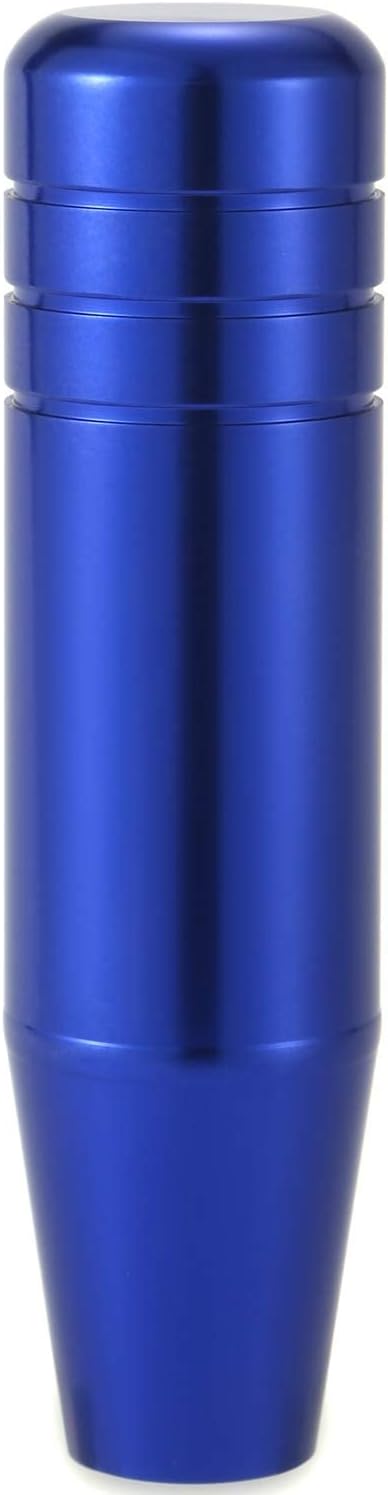 Lunsom 5" Aluminum Gear Lever Shifter Knob Long Alloy Shift Stick Handle Car Automatic Shifting Head Fit Most Manual Transmission Vehicles (Blue)