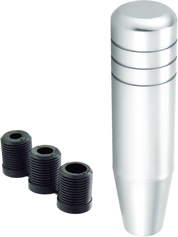 Lunsom 5" Weighted Gear Shift Knob, Aluminum Alloy Shifting Head Handle Long Gear Lever Shifter Knob Fit Most Manual Transmission Vehicles