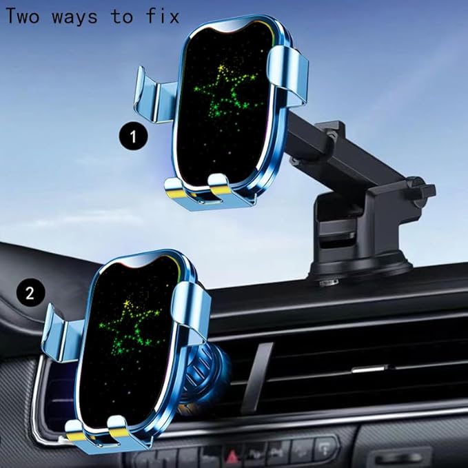 car Phone Holder Mount,Car Vent Phone Mount, UniversalCell Phone Mount [2025 Most Stable and FlexibleSuction Cup] Vent Dashboard Windshield Cellphone Mount Car Fit for All Phones