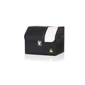 Ergocar Car Trunk Organizer Luxury Foldable Car Boot Tidy Storage Box Waterproof Leopard Car Boot Storage Organiser for Car/SUV/Truck/Auto (Black-S)