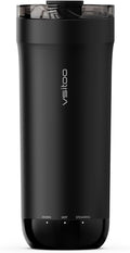 VSITOO S5 heated travel mug,16oz, Auto-Sensing AI Heats Drinks To 120-150°F Hands-Free. Temperature Control for All Cars, Perfect for Home/Office/Travel/Outdoor, Ideal Gift for Coffee Lovers - Black