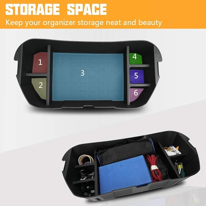 ROCCS Front Trunk Organizer for Tesla Model Y 2020-2024 Frunk Storage Organizer Front Trunk Mat Storage Box