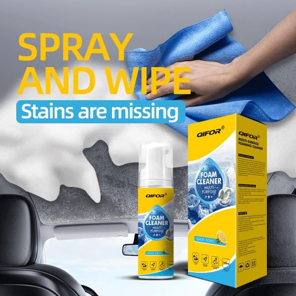 Interior Cleaner & Protectant, Effective Car Interior Cleaner Leather Car Seat Cleaner, Suitable for Cleaning The inteerior of All Types of Vehicles (1 PCS)