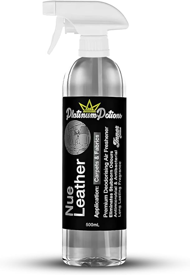 Water-Based Car Air Freshener Spray | Luxury Automotive Deodorizer | Mold-Resistant Formula | Eliminates Odors & Refreshes Vehicle Interior | 17 fl oz | Nue Leather