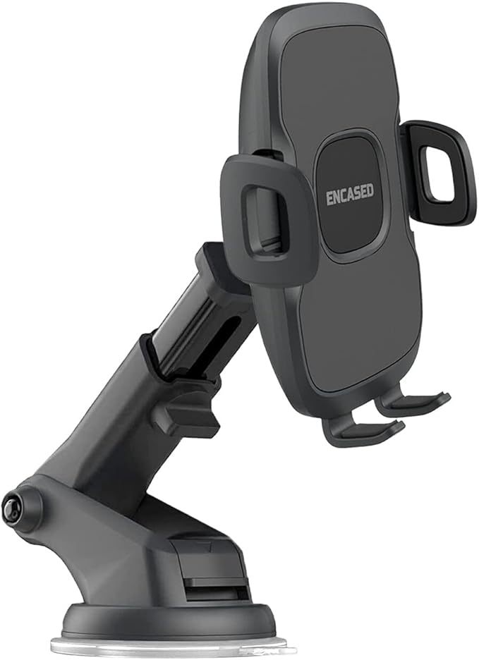 Encased [Updated V2] Samsung Phone Holder - Car Mount for Galaxy Models S20 S21 S22 S23 S24 Plus, Ultra, Dash + Windshield Mounting, Case Friendly Design (2024)