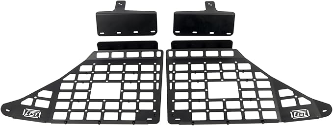 L2R 2010-2024 Toyota 4Runner Side Window Shelf Car Rear Trunk Storage Rack Molle Panel Modular Storage Aluminum Alloy 1 Set