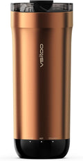 VSITOO S5 heated travel mug,16oz, Auto-Sensing AI Heats Drinks To 120-150°F Hands-Free. Temperature Control for All Cars, Perfect for Home/Office/Travel/Outdoor, Ideal Gift for Coffee Lovers - Copper