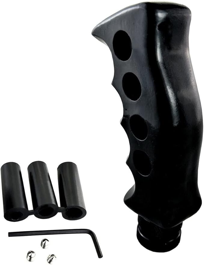 Lunsom Handle Shift Knob Car Shifting Transmission Shifter Stick Head Fit Most Manual Vehicle (Black)