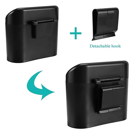 Accmor Car Trash Can with Lid, Leakproof Vehicle Garbage Organizer Holder Bin with 60 Pcs Trash Bags, Mini Auto Dustbin Interior Accessories Storage Container for SUV, Office, Home