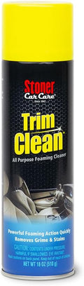 Stoner Car Care 91134 Trim Clean – All-Purpose Foaming Automotive Interior Cleaner, Fast-Acting Formula Quickly Removes Grime, Dirt & Stains from Trim, Consoles & Plastics – 18 oz