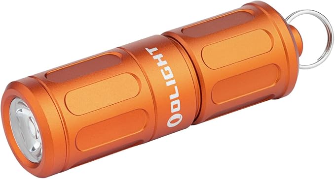 OLIGHT I1R 2 Pro Eos 180 Lumens EDC Rechargeable Keychain Flashlight, Powered by Built-in Rechargeable Battery with Type-C USB Cable, Slim Mini Handheld Light for Everyday Carry (Capsule Orange)
