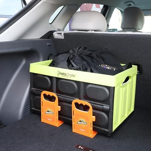 Armor All Trunk Cargo Blocks, 4 Pack of Cargo Dividers, Hook & Loop Trunk Organizer Blocks to Hold Cargo in Place for Cars, Trucks, SUVs, Vans, Cargo Containment System, Trunk Dividers (4 Pieces)