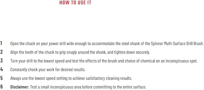 Chemical Guys ACC507 Medium Duty Spinner Multi-Surface Drill Brush Attachment (Fits Any Standard Drill - Power Scrubber Removes Stains & Cleans Floor Mats, Upholstery & Carpets), Yellow
