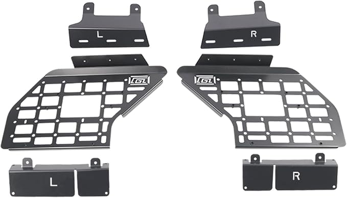 HIGH FLYING for Toyota Fortuner 2016-2024 Car Accessories Modular Storage Molle Panels System Trunk Shelf Luggage Trunk Organizer Aluminum Alloy (Side Panels)