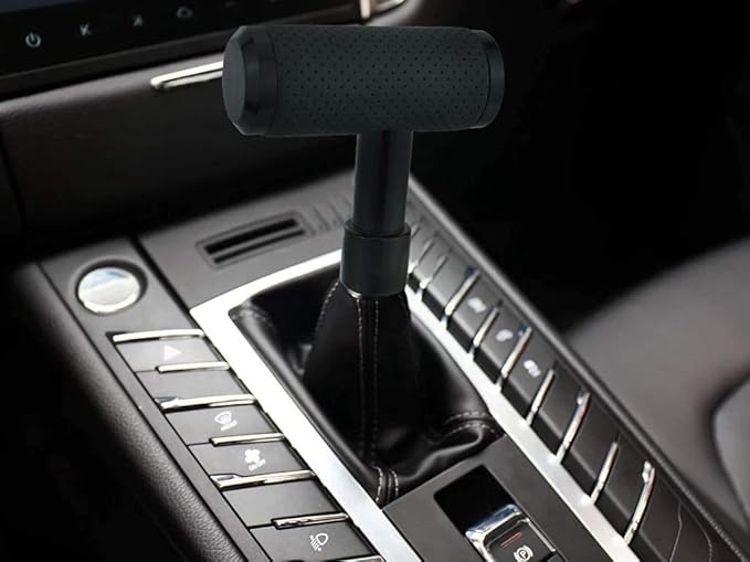 Lunsom Shifter Knob, Gear Shifting Lever Stick Shift Handle Head Type T Gear Shift Knob Fit for Manual Transmission Vehicle