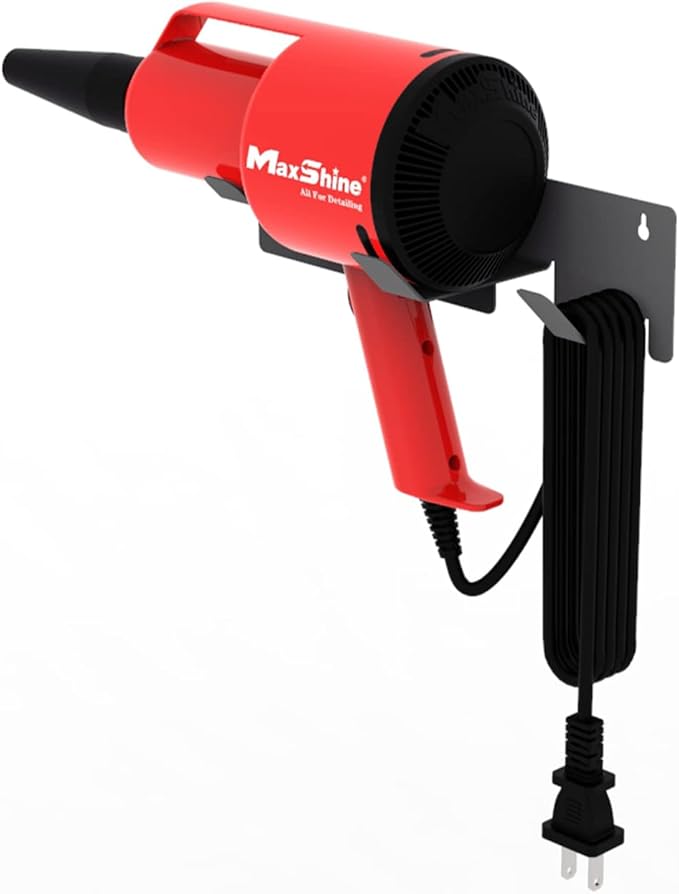 Maxshine Mini Handheld Dryer Holder - Wall-Mounted Holder for Securing Your Car Air Dryer, Durable and Space-Saving Organizer for Garage or Mobile Car Detailing