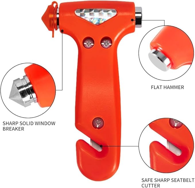 Seatbelt Cutter and Window Breaker for Cars,Glass Breaker,Auto Escape Safety Hammer Tool Under Water,Emergency Car Safety Accessories,Truck，Vehicle