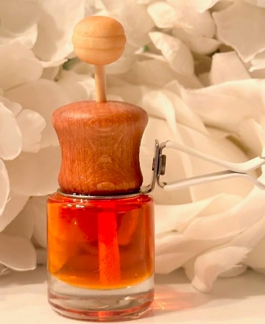 Car Air Freshener and Essential Oil Diffuser with Vent Clip, Handmade Long Lasting Scent, Eliminate Unwanted Odors, Organic & Vegan, 130 Fragrances (Butter Rum Lifesaver, Single Diffuser)