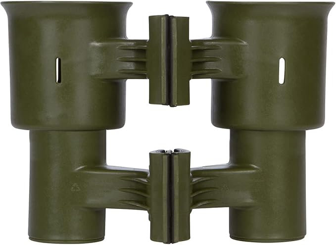 ROBOCUP, Patented Boat Cup Holder, Clamp on Portable Storage Caddy Securely Holds 2 Drinks, Fishing Poles, Tools, Marine Gear | Perfect for Boating, Beach Umbrellas, Golf Carts